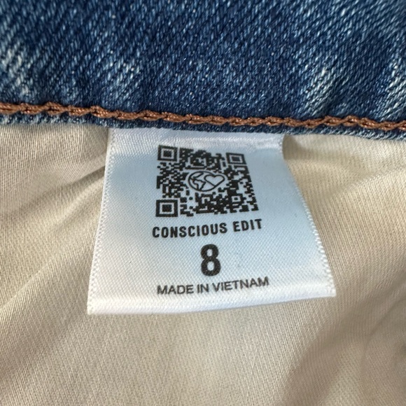 Express High Rise Denim Skirt Size 8 - NWT - Picture 5 of 7